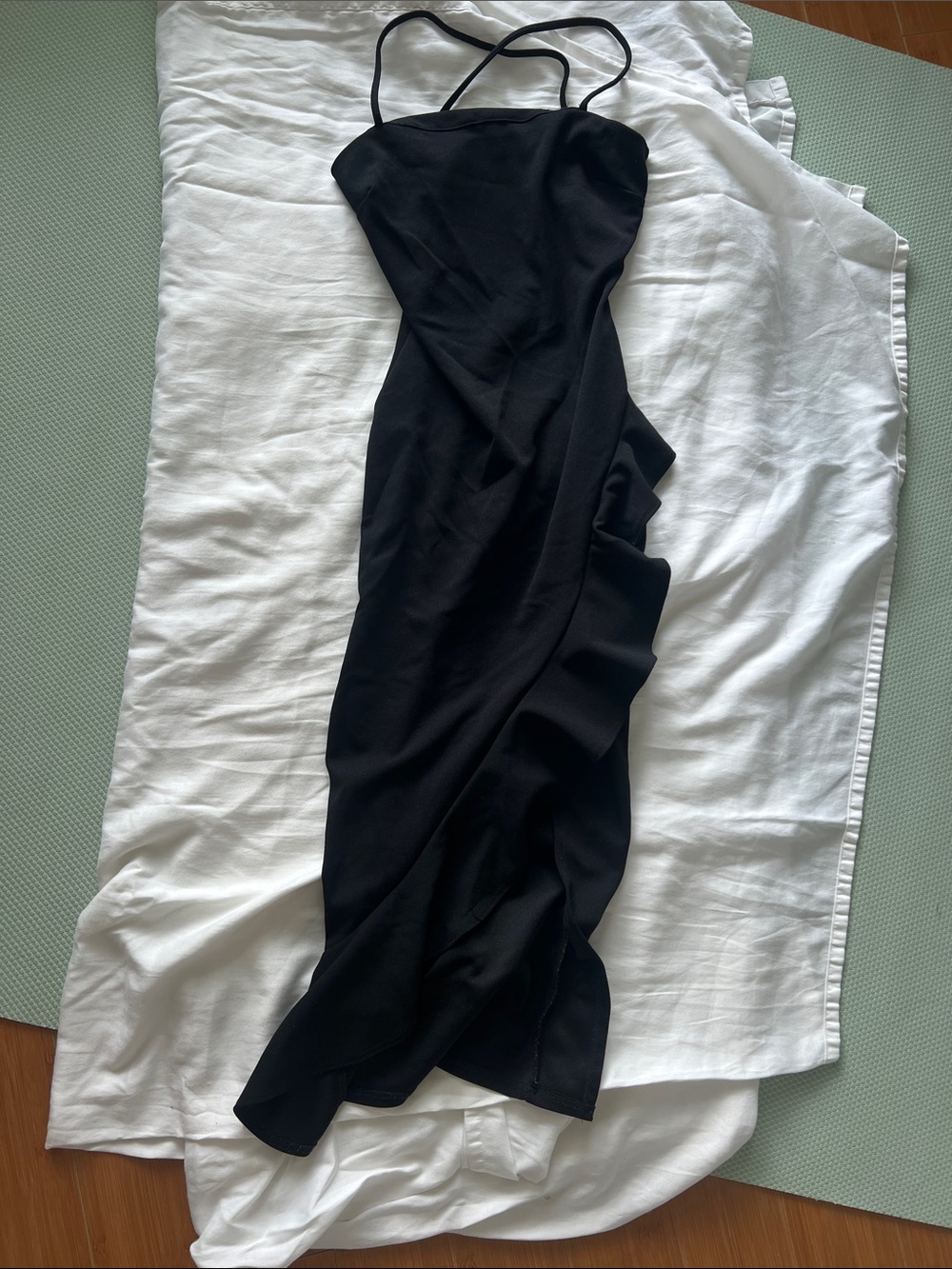 Windsor Black Dress with Label Detail
